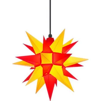 umělá květina Ochranovská hvězda A4 - Ø cca 40 cm, žluto-červená