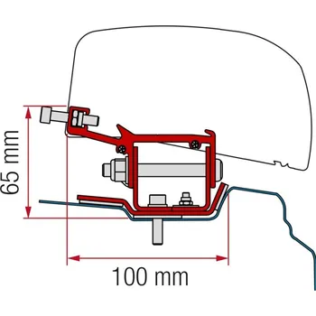 Autodoplněk Adaptér Fiamma F40 pro Renault Trafic L1 od 2014