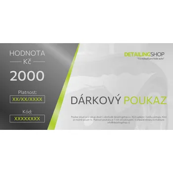 DS Dárkový poukaz v hodnotě 2000,- Kč