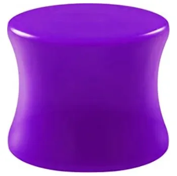 Módní doplněk Šperky4U Akrylátový plug do ucha fialový - PL01095-08A
