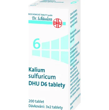 Dr. Peithner No. 6 Kalium sulfuricum DHU D6 - 200 tbl. Homeopatikum Dr. Peithner No. 6 Kalium sulfuricum DHU D6 - 200 tbl.