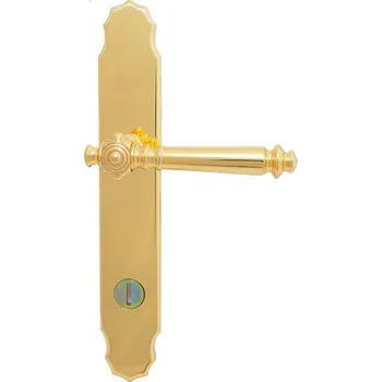 Dveřní kování BERNAT MOUNTING Bernat bezpečnostní kování Antique Provedení: PZ RE (klika pravá/koule), Povrchová úprava: surová mosaz, Rozteč: 72 mm