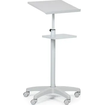 Jednoduchý řečnický pult pojízdný - šedý, slevy