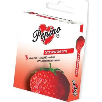 Kondom Kondomy Pepino ochucené Jahoda 3ks