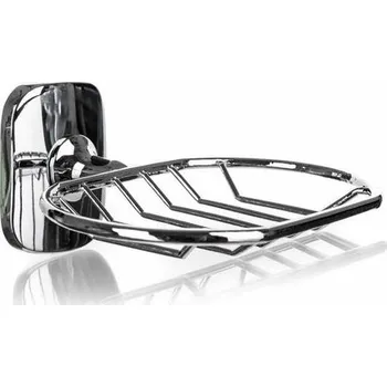 Mýdlenka Držák s kovovou mýdlenkou SIENA, stříbrná