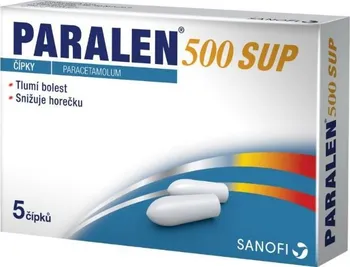 Lék na bolest, zánět a horečku Paralen 500 SUP 5 čípků