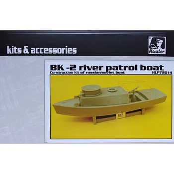 Plastikový model Hauler 1/72 BK-2 River boat (full resin kit)