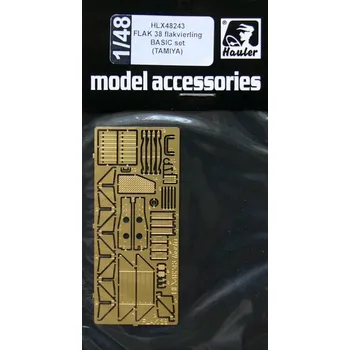 Plastikový model Hauler 1/48 2 cm FLAK 38 flakvierling BASIC set (TAM)