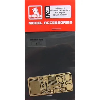 Plastikový model Brengun 1/48 P25 USN carrier deck fire engine (SKUNK)