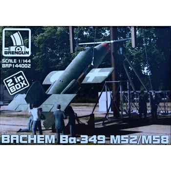 Plastikový model Brengun 1/144 Bachem Ba-349 M52/M58 2-in-1 (plastic kits)