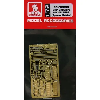 Plastikový model Brengun 1/72 DAP Beaufort Mk.VIII RAAF - PE set (SP.HOBBY)