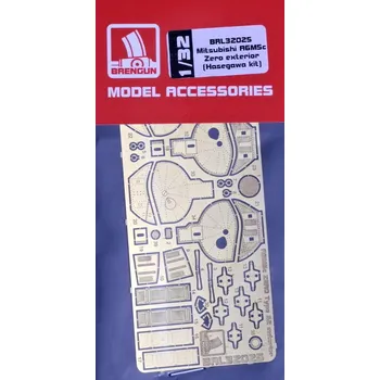 Plastikový model Brengun 1/32 Mitsubishi A6M5c Zero - exterior PE set (HAS)