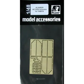 Plastikový model Hauler 1/48 HETZER schurzen (set for TAMIYA kit)