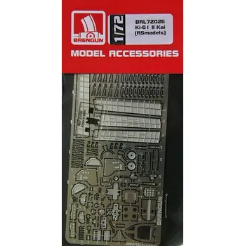 Plastikový model Brengun 1/72 Ki-61 II Kai - PE set (RSMOD)