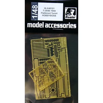 Plastikový model Hauler 1/48 T-34/85 1944 Flattened Turret (HOBBYB. 84807)