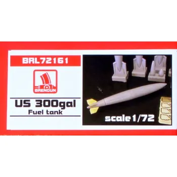 Plastikový model Brengun 1/72 US 300gal Fuel tanks (resin set)