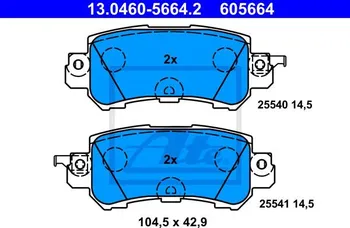Brzdová destička ATE 13.0460-5664.2
