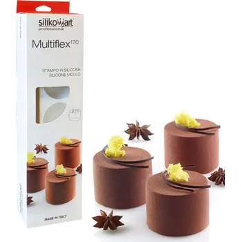 Forma na pečení Forma silikonová Multiflex na 5 dezertů (válec) prům.7, v.4,5cm