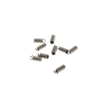 Pružinková koncovka 3x7 mm, platinová (10 ks)