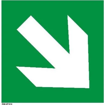 Směrová šipka (nahoru,dolů)-samolepicí fotoluminiscenční fólie