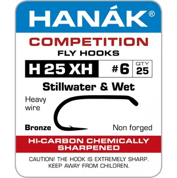 Rybářský háček Muškařské háčky Hanák H 25 XH vel. 10