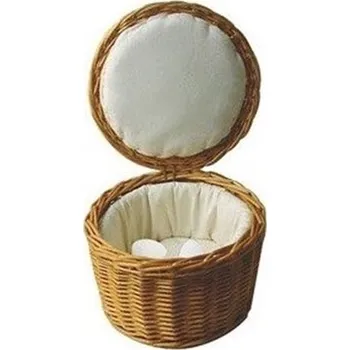 SAHM Košík Rattan s textilní vložkou na vejce průměr 26cm výška 17cm 100002273
