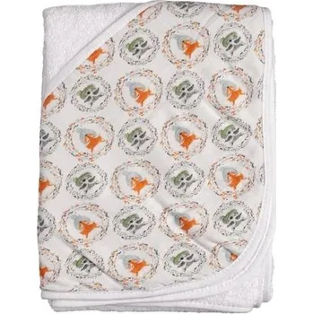 Kikko Bambusová froté osuška s kapucí 90x90 cm Fox&Raccoon