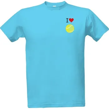 Pánské tričko Tričko s potiskem tenis - modré pánské