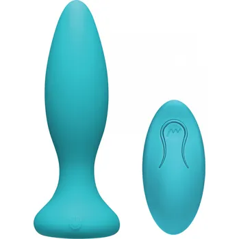 Anální kolík Doc Johnson A-Play Vibe Beginner Vibrating Remote Butt Plug Turquoise