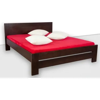 Postel Krajča Manželská postel z masivu Verona 160 x 200 cm Povrchová úprava dřeva: Bez nátěru, Druh dřeva: Smrk