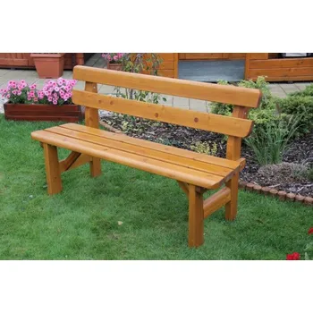 Zahradní lavice Dřevěná zahradní lavice s opěrkou Finland