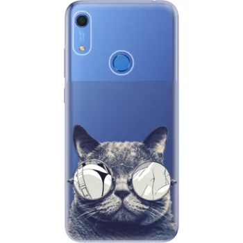 Pouzdro na mobilní telefon Silikonové pouzdro iSaprio - Huawei Y6s - Crazy Cat 01 (Odolný silikonový kryt, obal, pouzdro iSaprio - Huawei Y6s - Crazy Cat 01 - skvělá ochrana a pružnost, stylový UV potisk, lehkost, tiskne se v České republice)