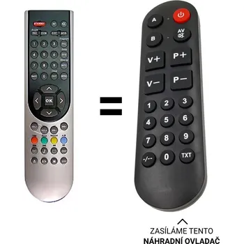 ECG 19DHD102DVB-T náhradní dálkový ovladač pro seniory