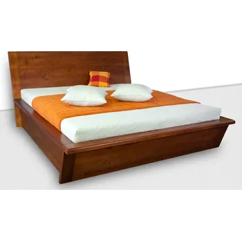 Postel Krajča Manželská postel z masivu Comet 160 x 200 cm Povrchová úprava dřeva: Bez nátěru, Druh dřeva: Smrk