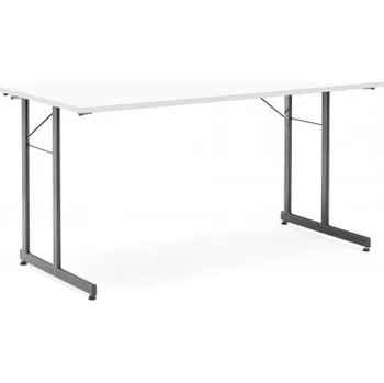 Jídelní stůl AJprodukty Skládací kongresový stůl Claire, 1400x700 mm, bílá, černá 143633