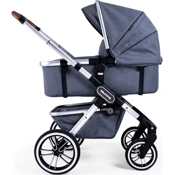 Kočárek Kočárek Teutonia TRIO Silver /Melange Grey 2022