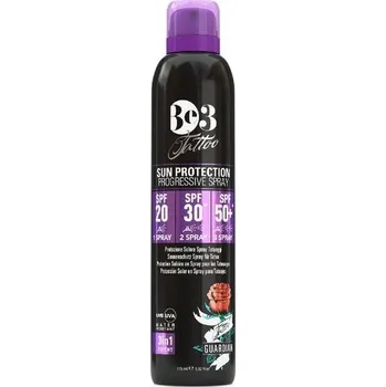 Přípravek na opalování Be3 Tattoo Sun Protection Progressive Spray SPF 20/30/50+ 175 ml