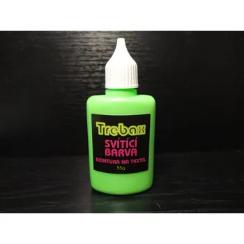 Speciální výtvarná barva Svítící kontura na textil - zelená 55g