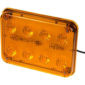 Maják PREDATOR LED vnitřní, 12V, 8x 3W oranžový (kf024)