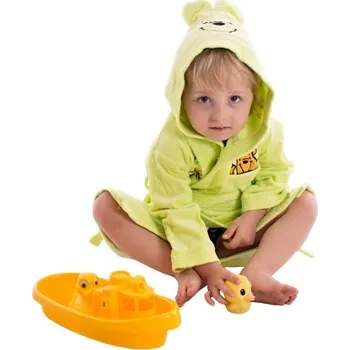 Dívčí župan Dětský župan s kapucí, barevný, velur Barva: Růžová, Dle věku: 7-8 let