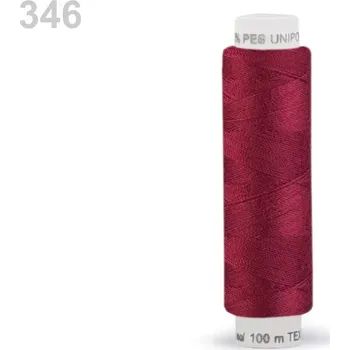 Nit Polyesterové nitě UNIPOLY 120 14x2 100 m vínová 346