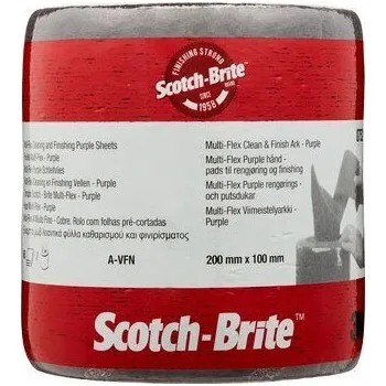 Brusný kotouč 3M 07521 Multi-Flex Brusný Arch MX-SR fialový A VFN 100x200mm, perforováno na archy