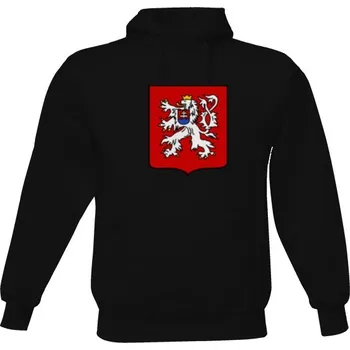 Pánská mikina Pánská mikina s kapucí s potiskem Mikina s ČS lvem pánské