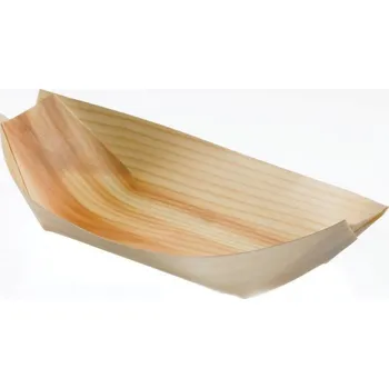 Jednorázové nádobí Leone Jednorázová lodička, ekologická, 22,5x8,5 cm