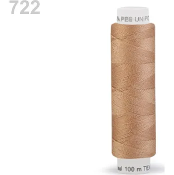 Nit Polyesterové nitě UNIPOLY 120 14x2 100 m bílá káva 722