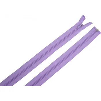 Zip Zdrhovadlo zip plastový 85cm dělitelný šíře 6mm kosatec