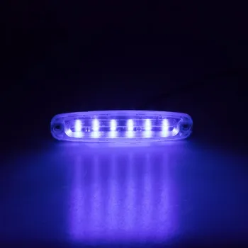 Autoelektronika PREDATOR Ultra Slim 6x5W LED, 12-24V, modrý, ECE R10 R65