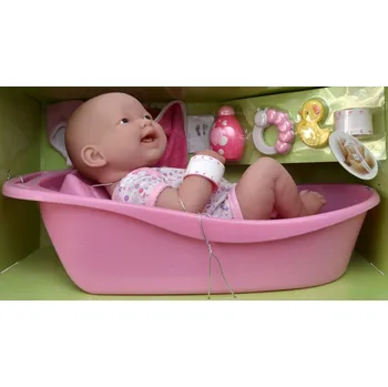 Panenka Realistické miminko - holčička s vaničkou od firmy Berenguer (JC Toys - Berenguer)