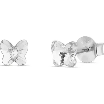 Náušnice Náušnice čiré se Swarovski Elements Small Butterfly K47485C Krystal