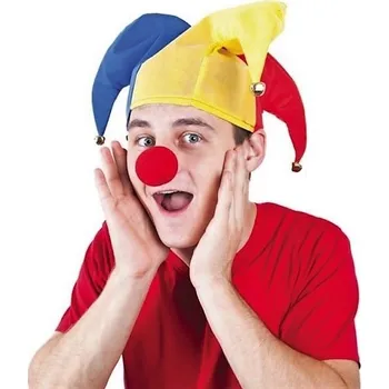 Karnevalový kostým ČEPICE A NOS KLAUNA